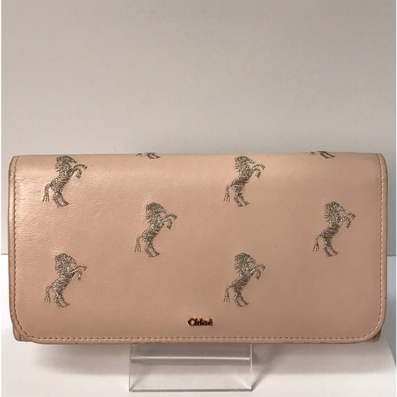 Chloé Rare Horse Embroidered Leather Continental Wallet 😍🐴❤️ - Picture 12 of 17